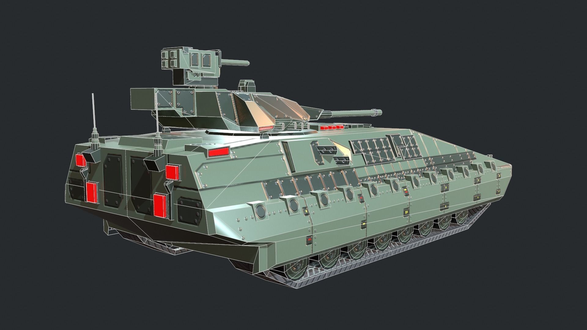 Tanks For RTS Game Pack 2 Low-poly 3D model_81