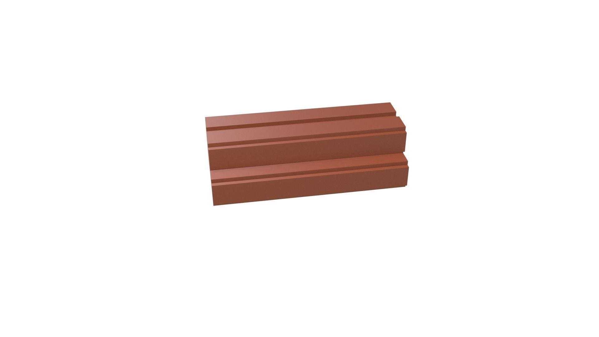 Voxel Wood Log v1 001 Low-poly 3D model_105