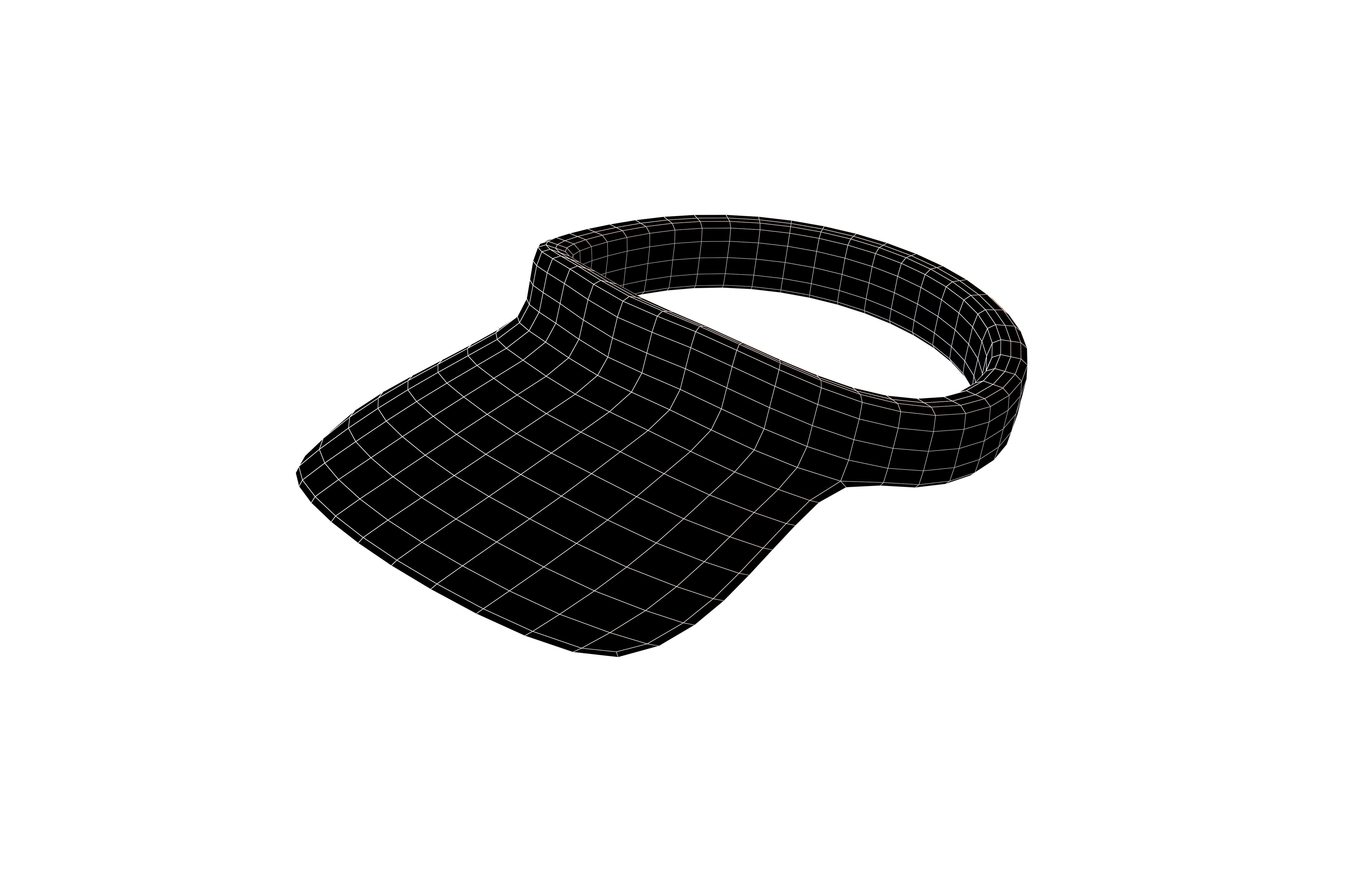 Visor Cap v1 004 Low-poly 3D model_7