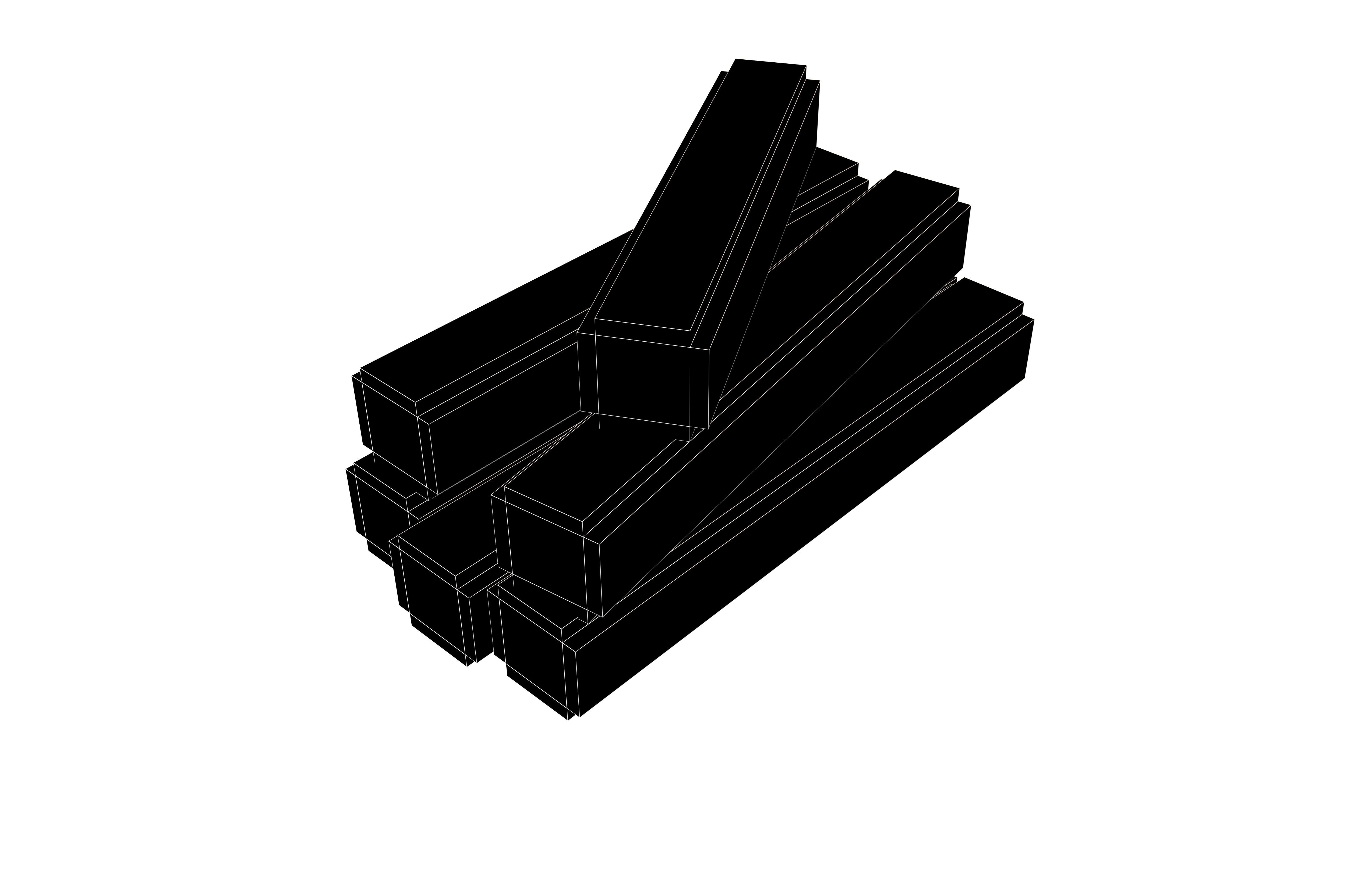 Voxel Wood Log v2 003 Low-poly 3D model_6