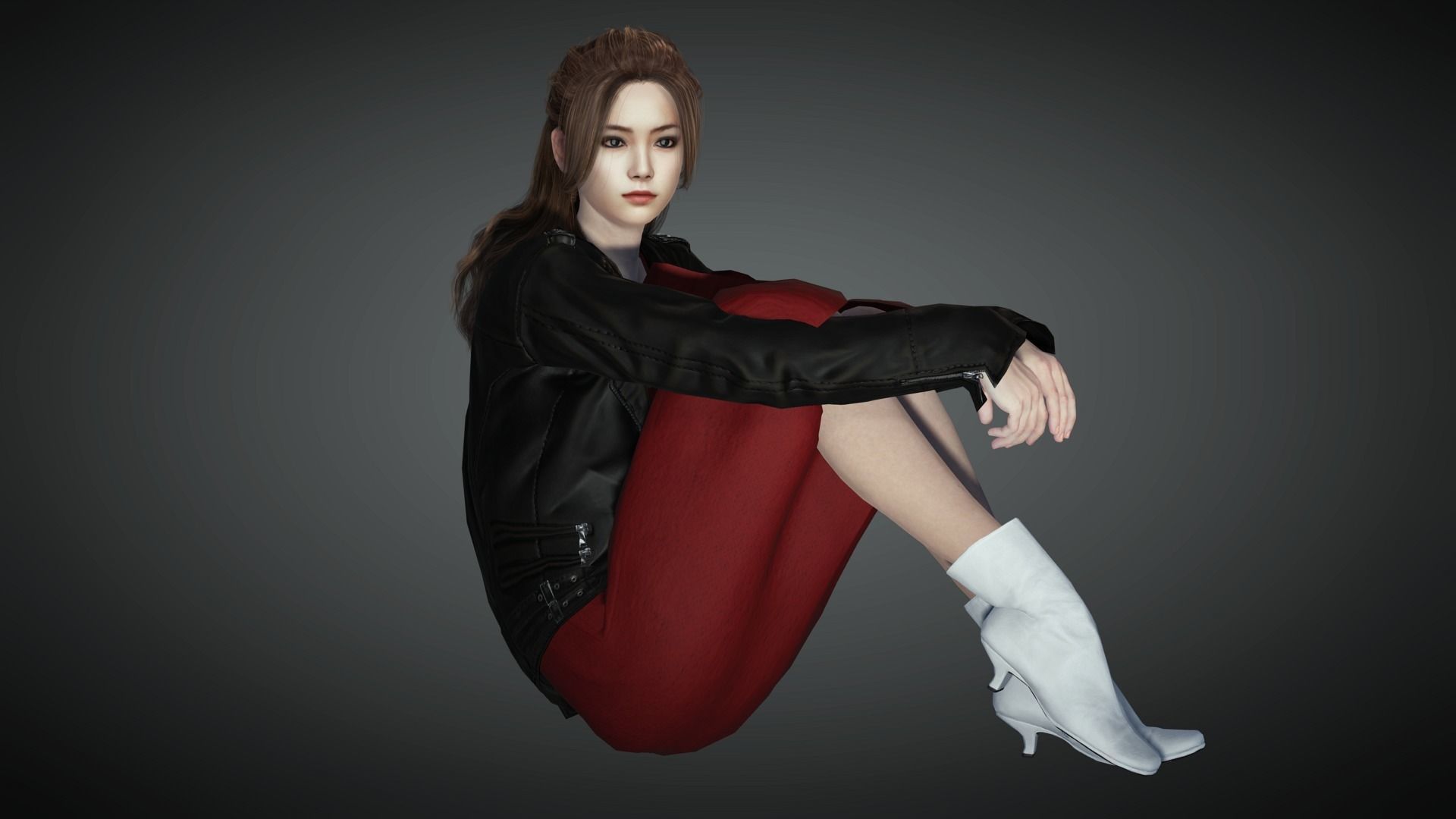 AAA Realistic Female Character 06 Low-poly 3D model_14