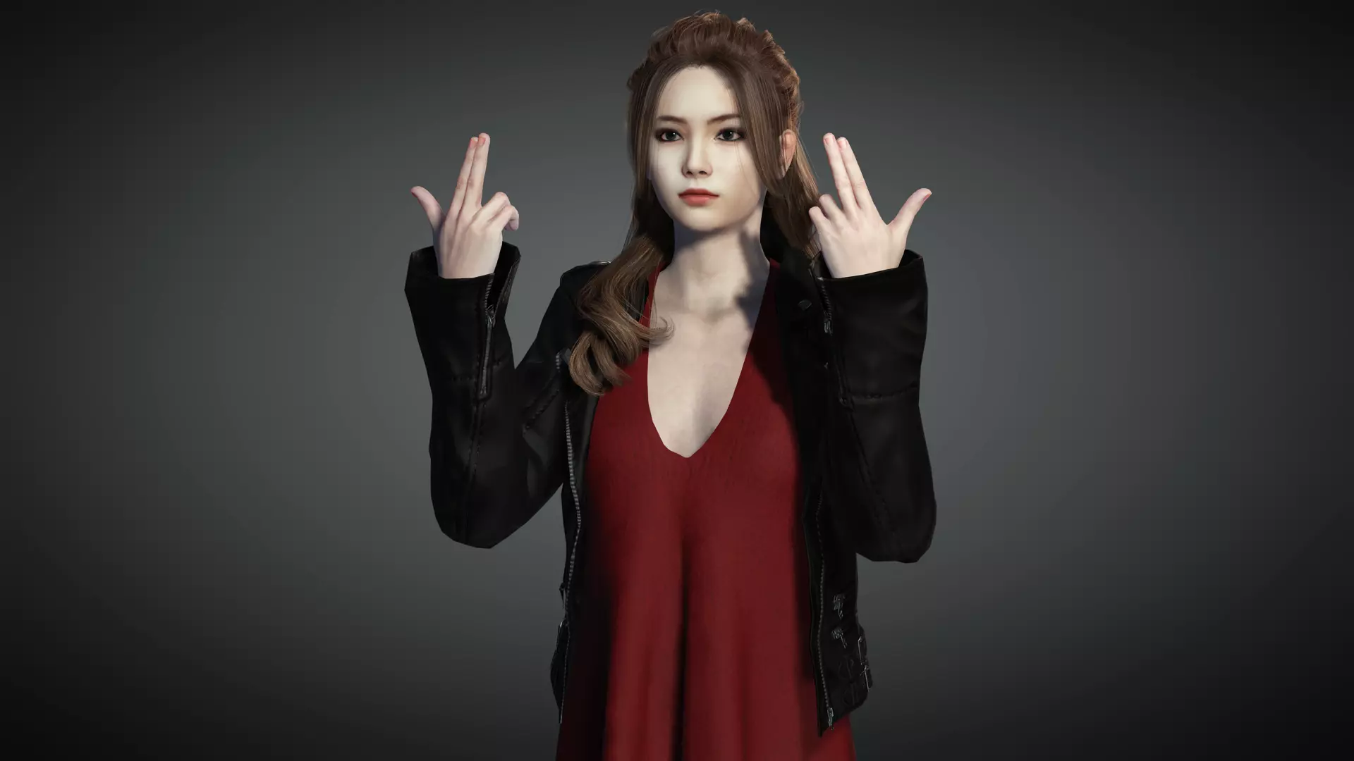 AAA Realistic Female Character 06 Low-poly 3D model_0