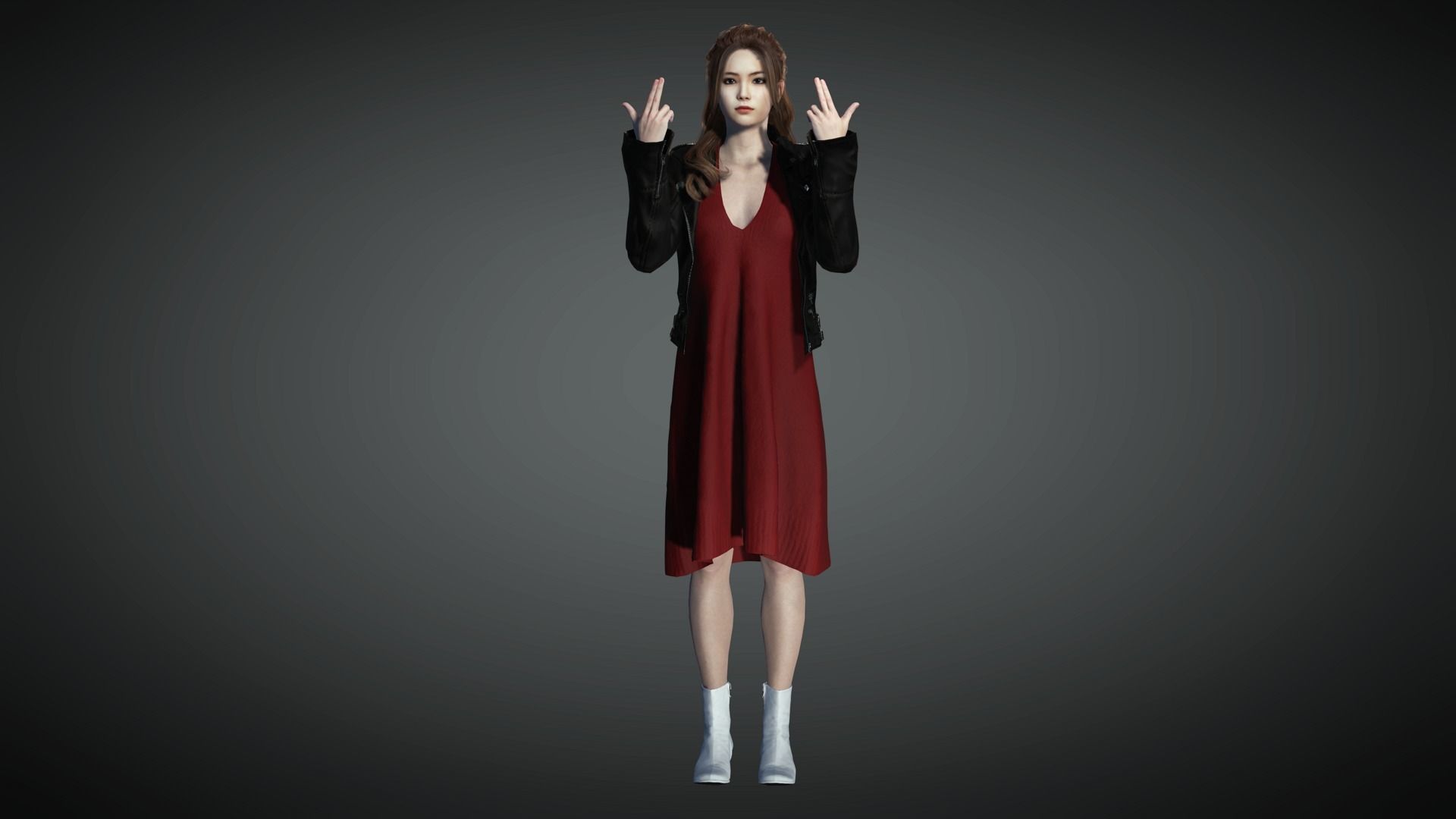 AAA Realistic Female Character 06 Low-poly 3D model_1