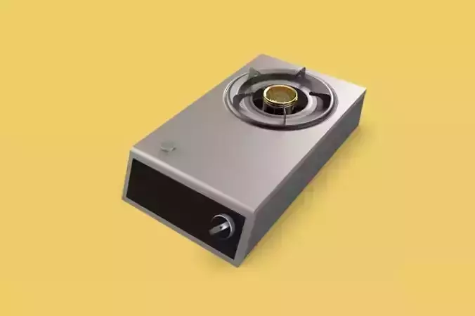 KITCHEN BURNER GAS STOVE OVEN COOKING 3D model