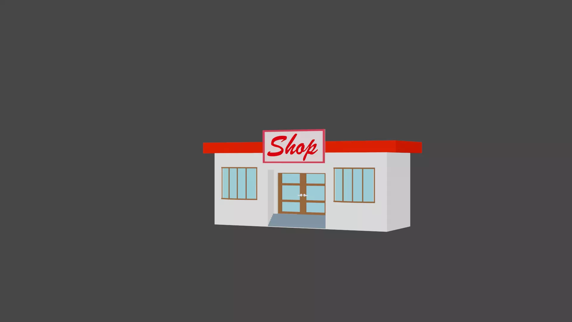 MiniShop shop Free 3D model