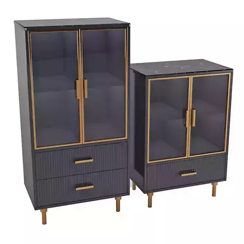 Homary-Italian Light Luxury Display Cabinet