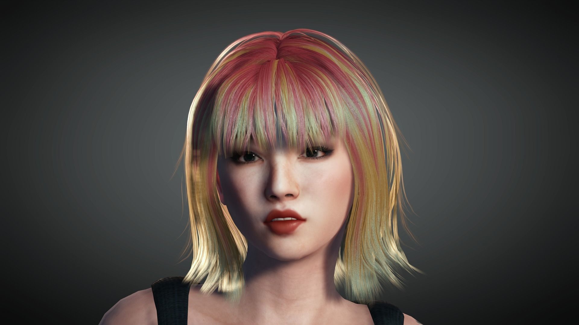 AAA Realistic Female Character 04 Low-poly 3D model_12