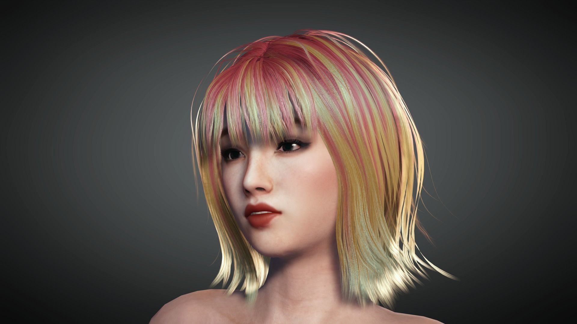AAA Realistic Female Character 04 Low-poly 3D model_7