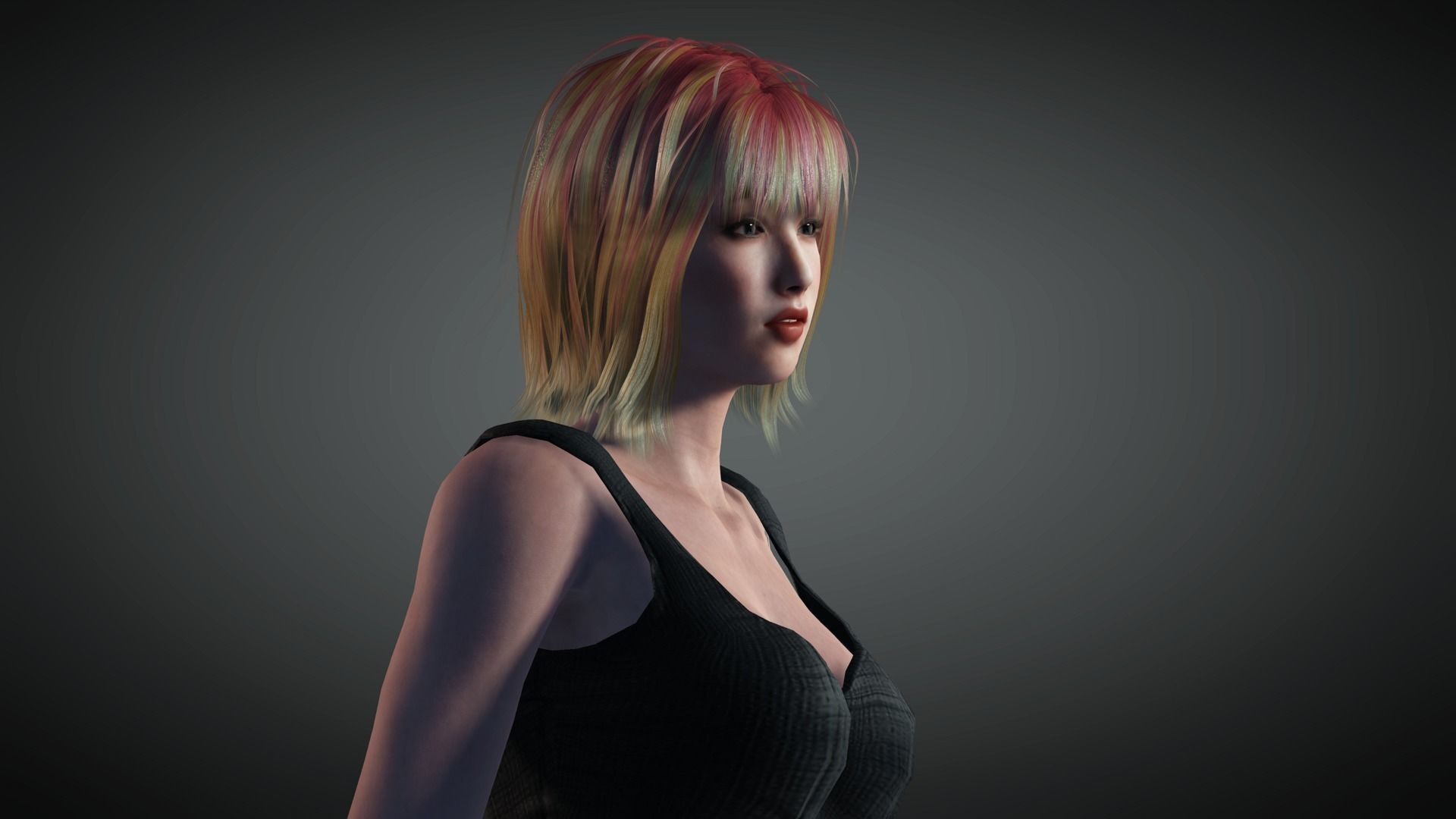 AAA Realistic Female Character 04 Low-poly 3D model_6