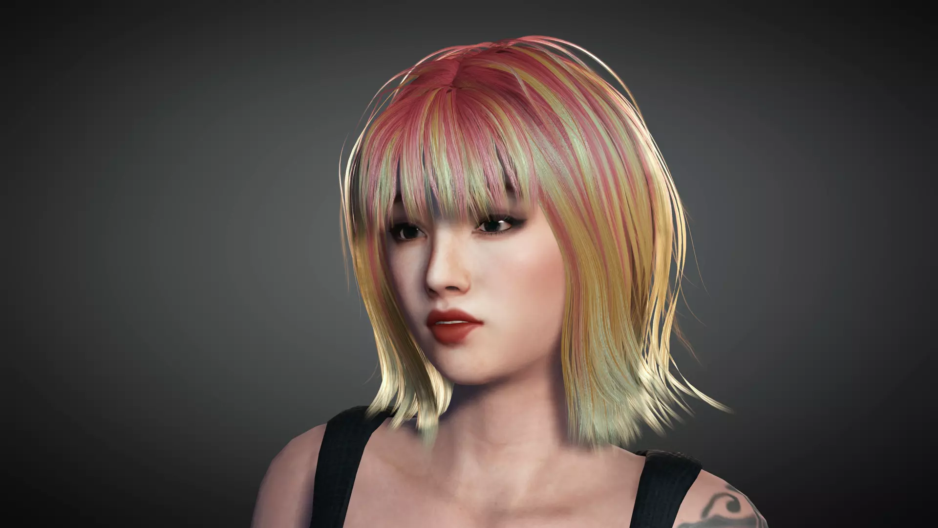 AAA Realistic Female Character 04 Low-poly 3D model_0