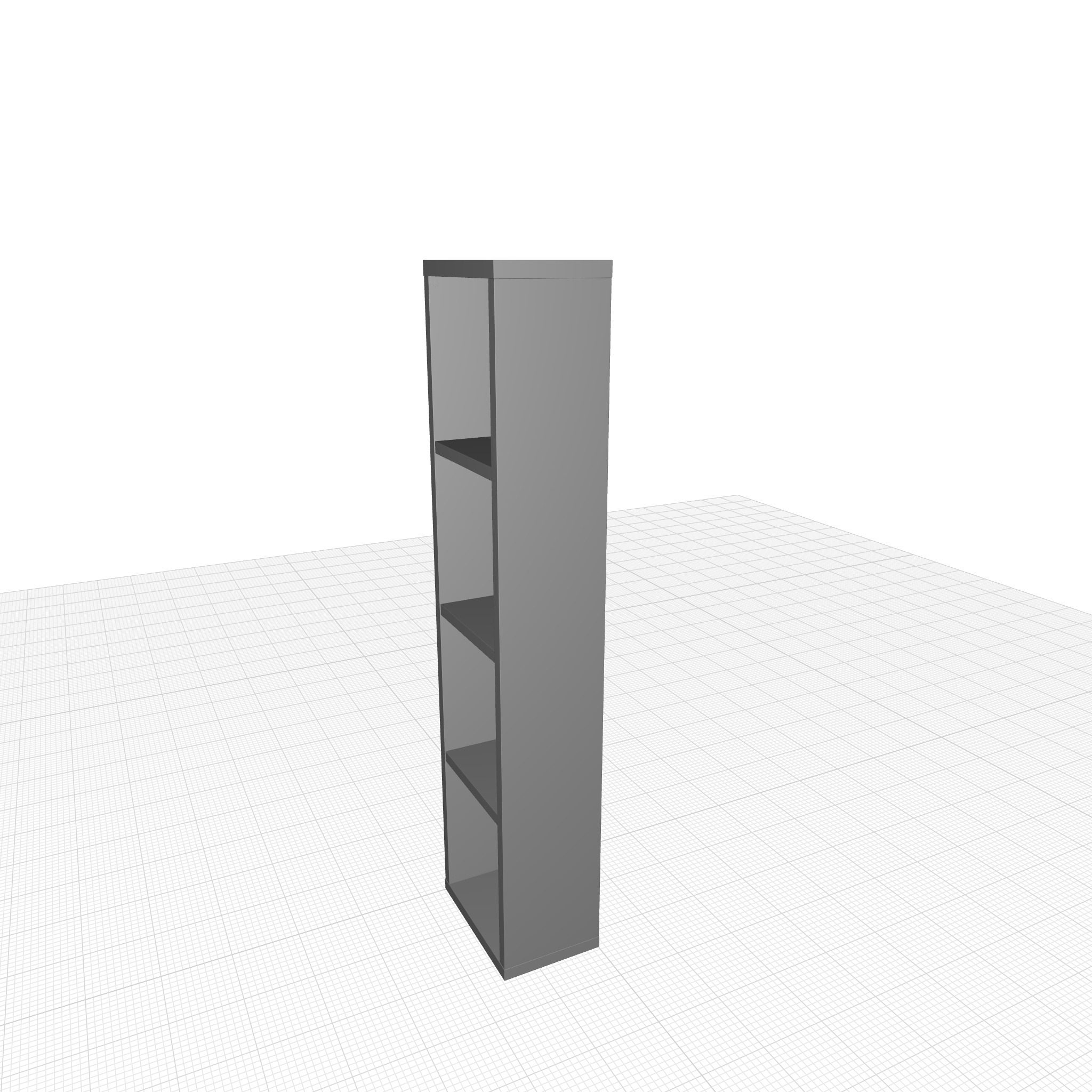 Cube Bookcase 3D model_4