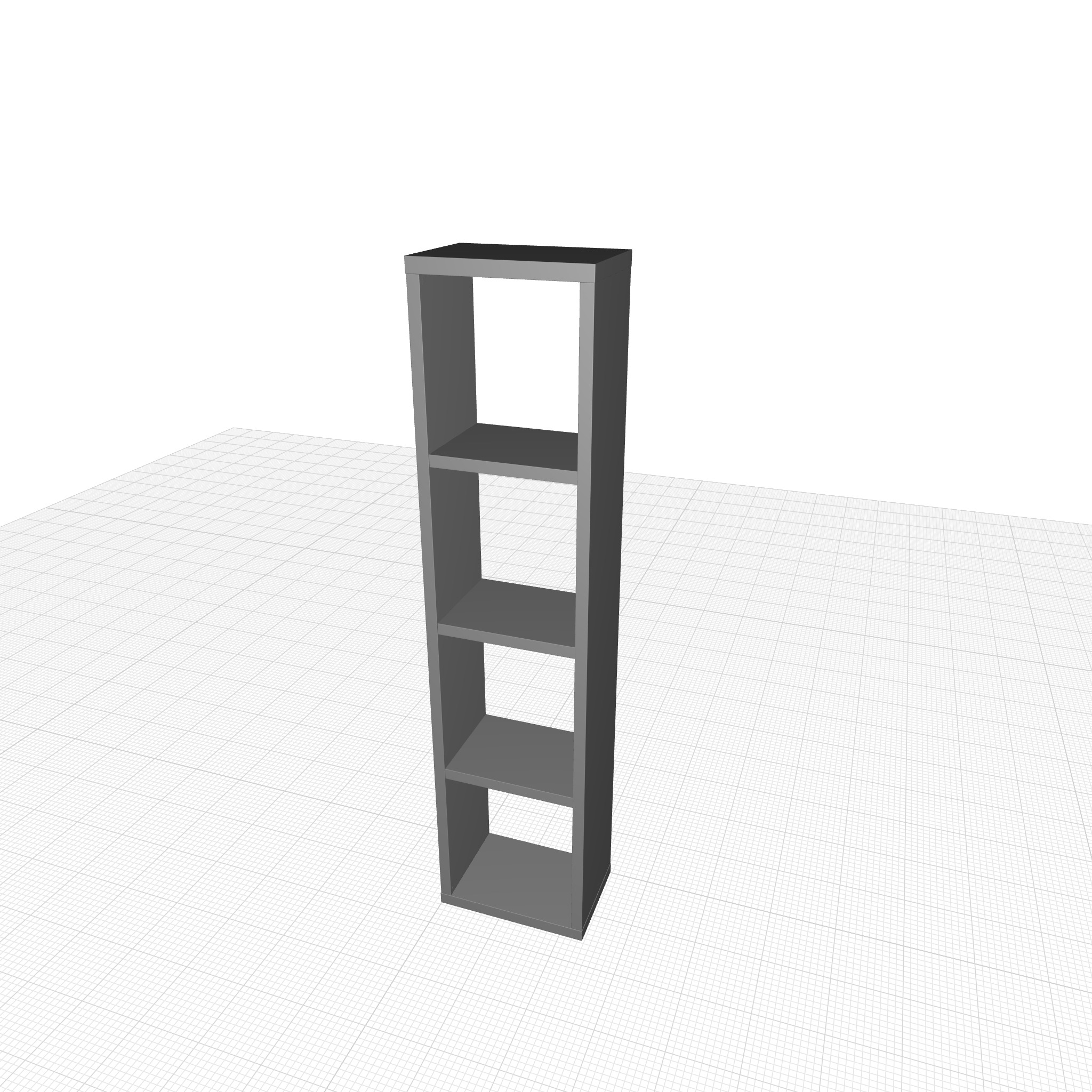 Cube Bookcase 3D model_3