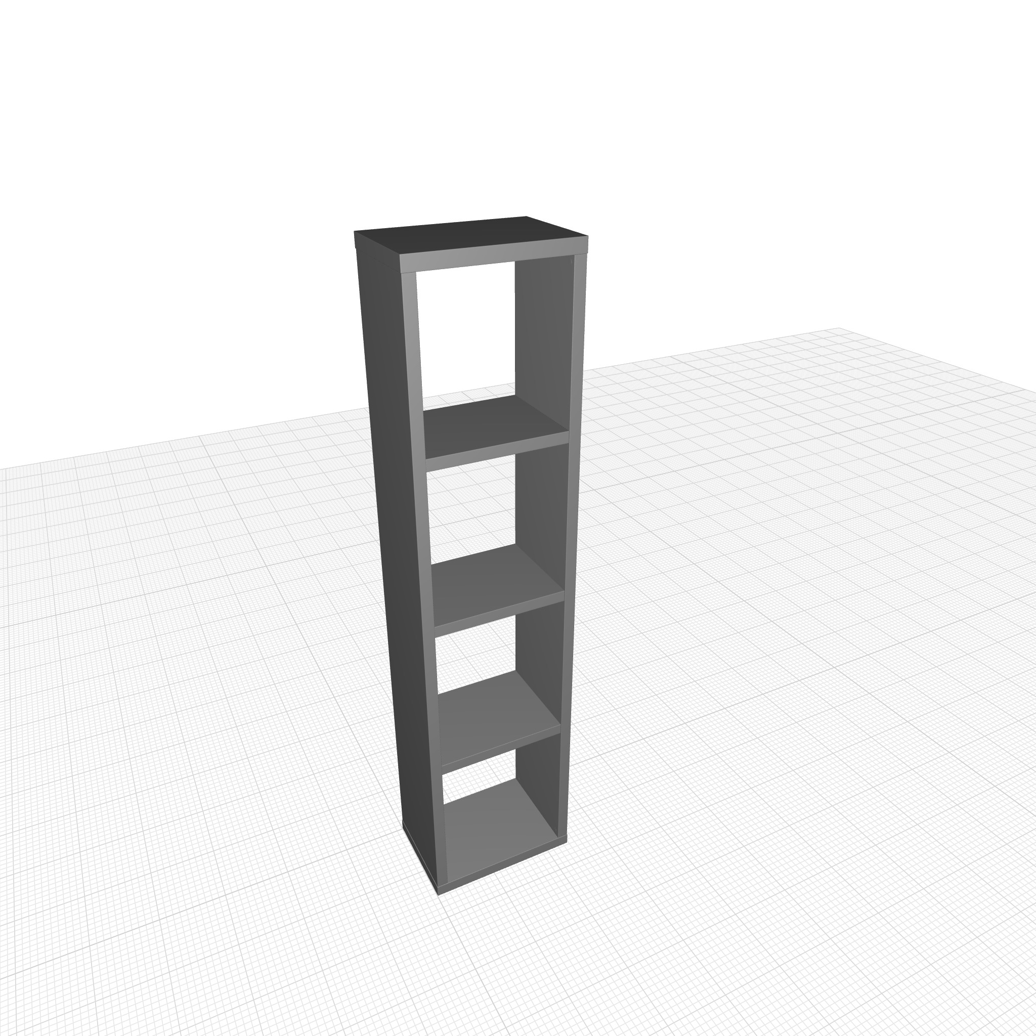 Cube Bookcase 3D model_2