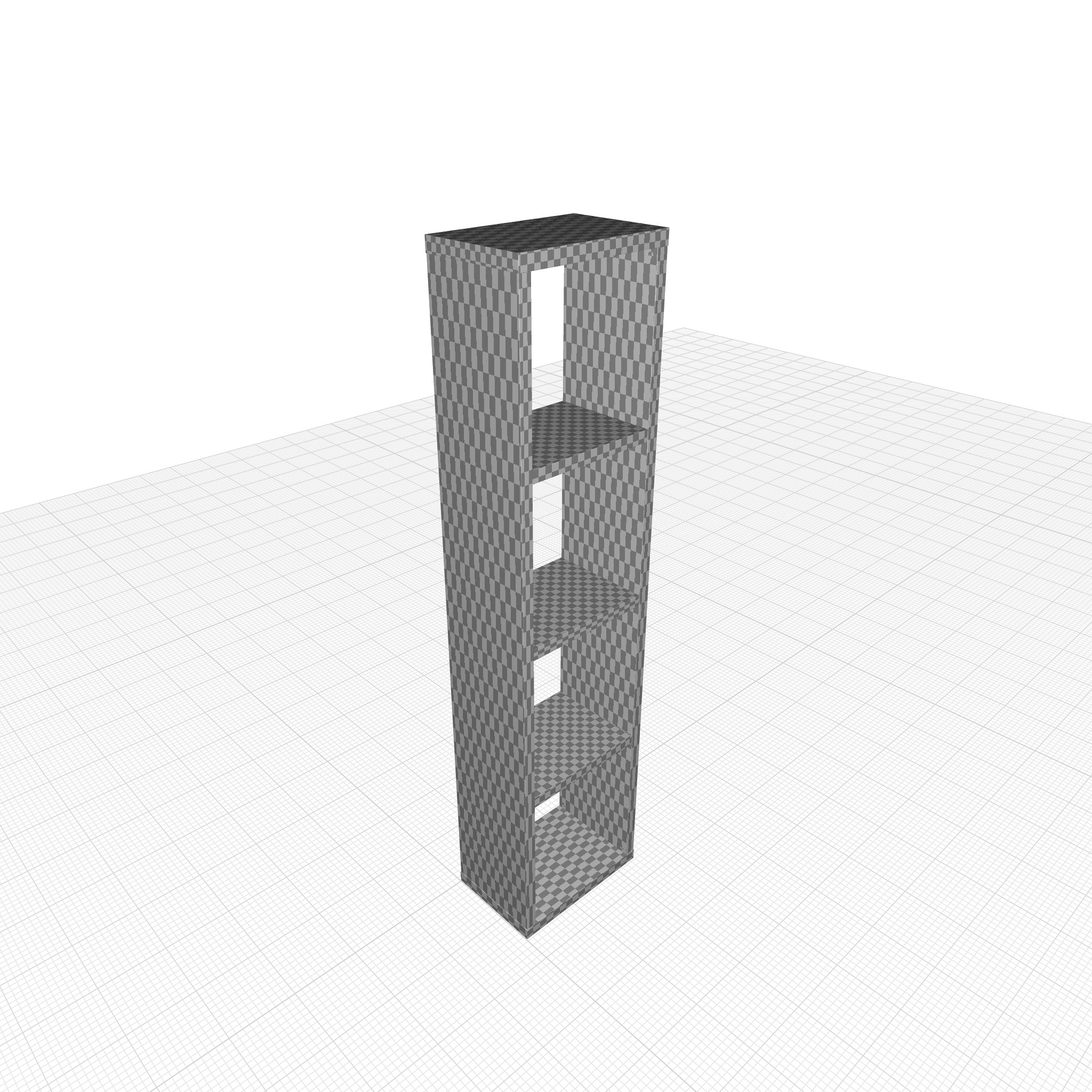 Cube Bookcase 3D model_1