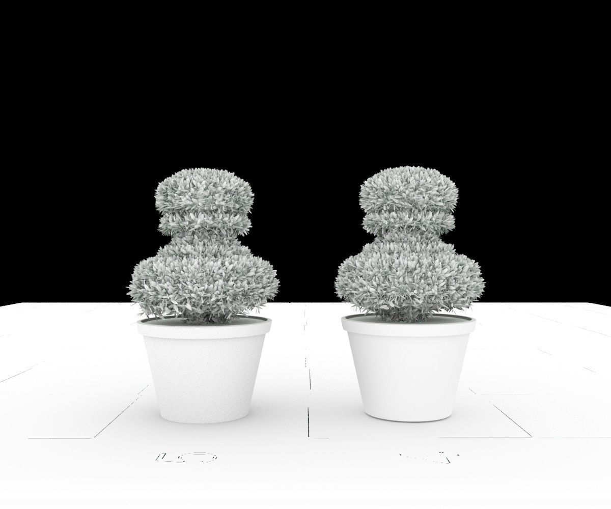 Boxwood in pawn form Low-poly 3D model_6