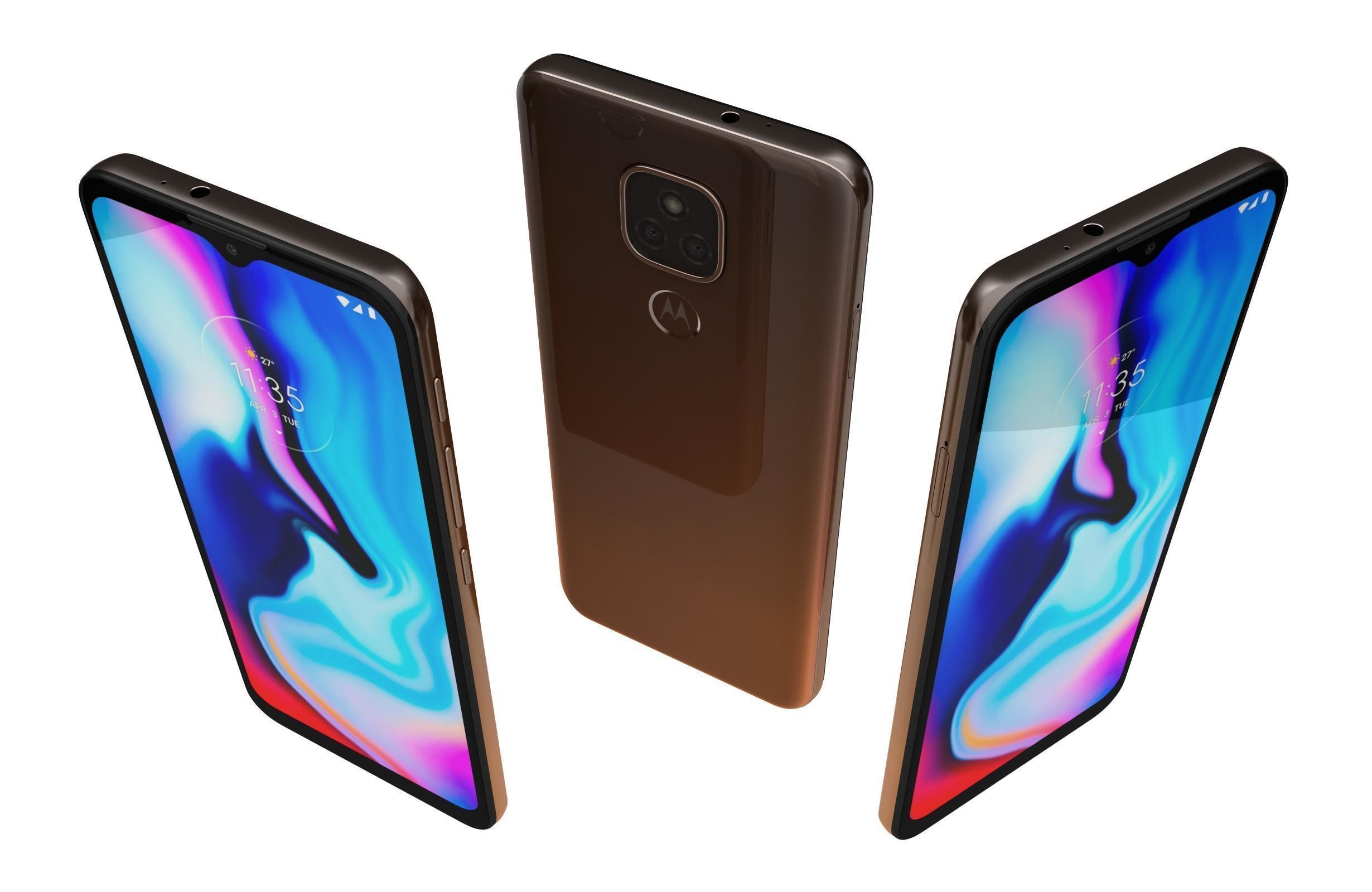 Motorola Moto E7 Plus Amber Bronze 3D model_1