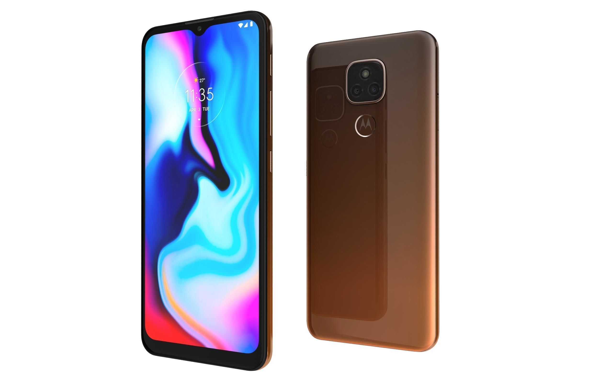 Motorola Moto E7 Plus Amber Bronze 3D model_6