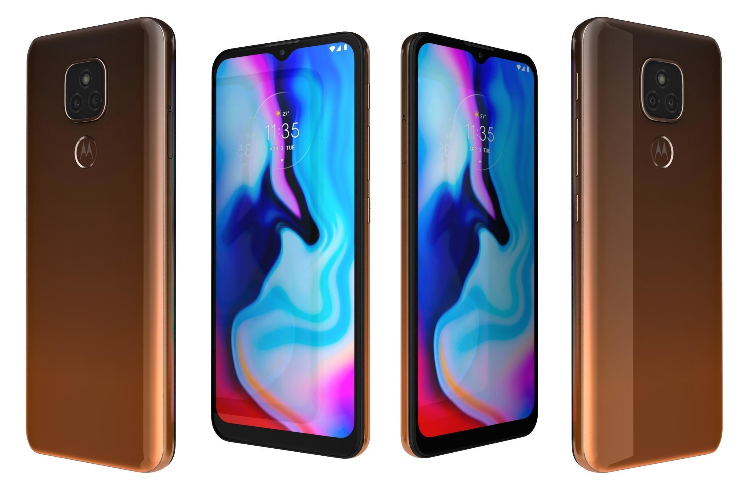 Motorola Moto E7 Plus Amber Bronze 3D model_3