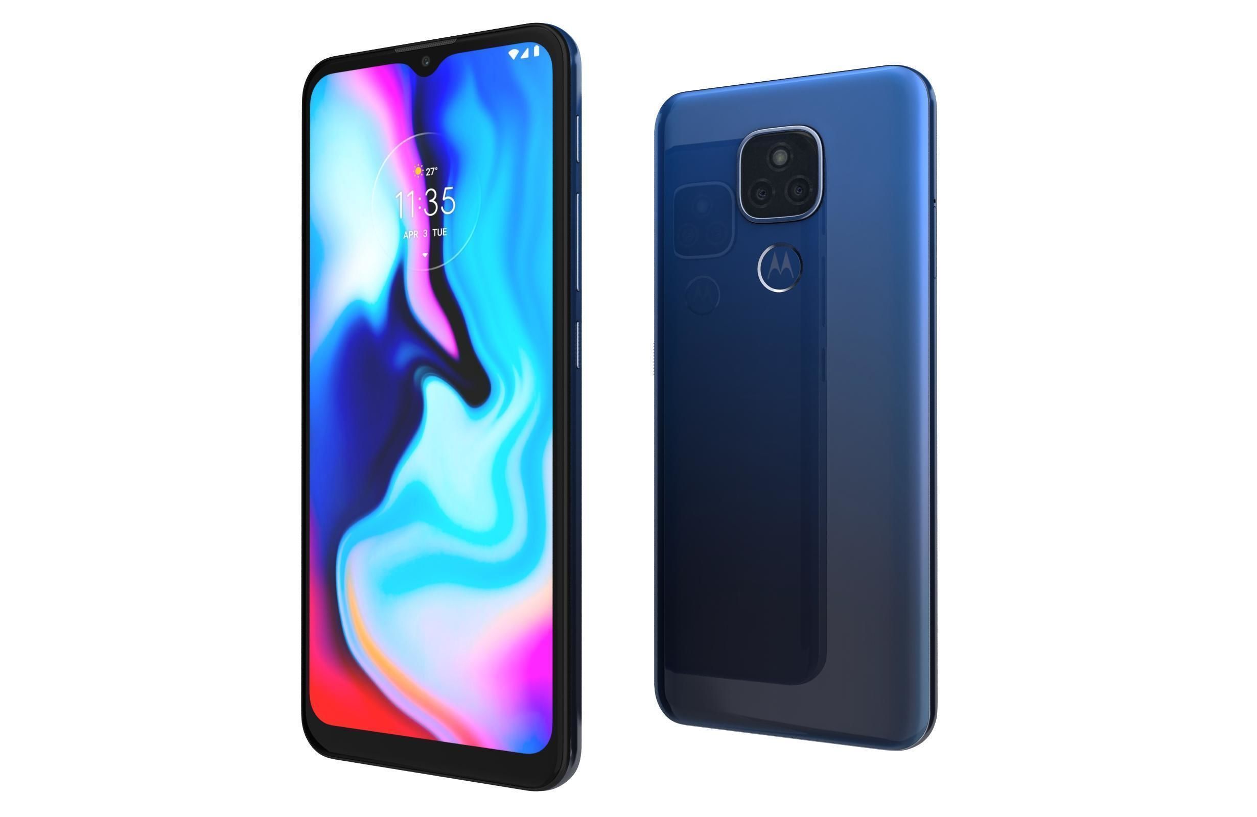 Motorola Moto E7 Plus Navy Blue 3D model_6
