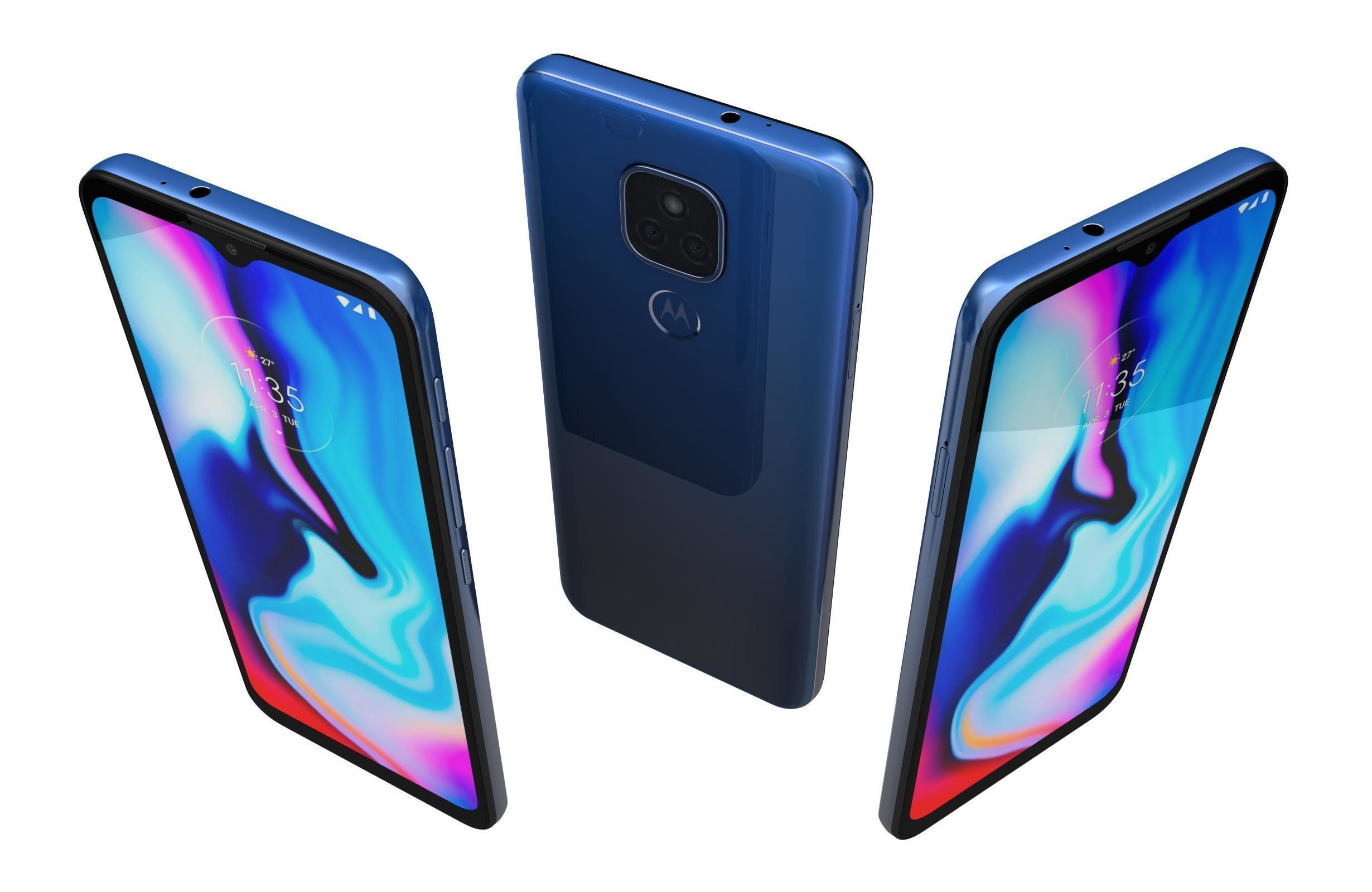 Motorola Moto E7 Plus Navy Blue 3D model_2