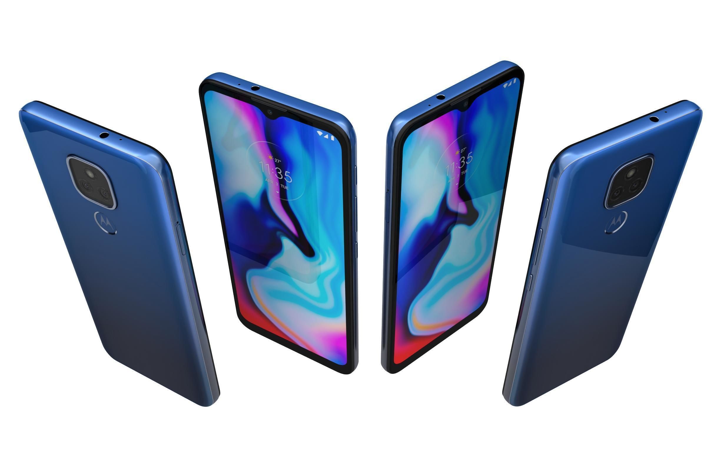 Motorola Moto E7 Plus Navy Blue 3D model_4