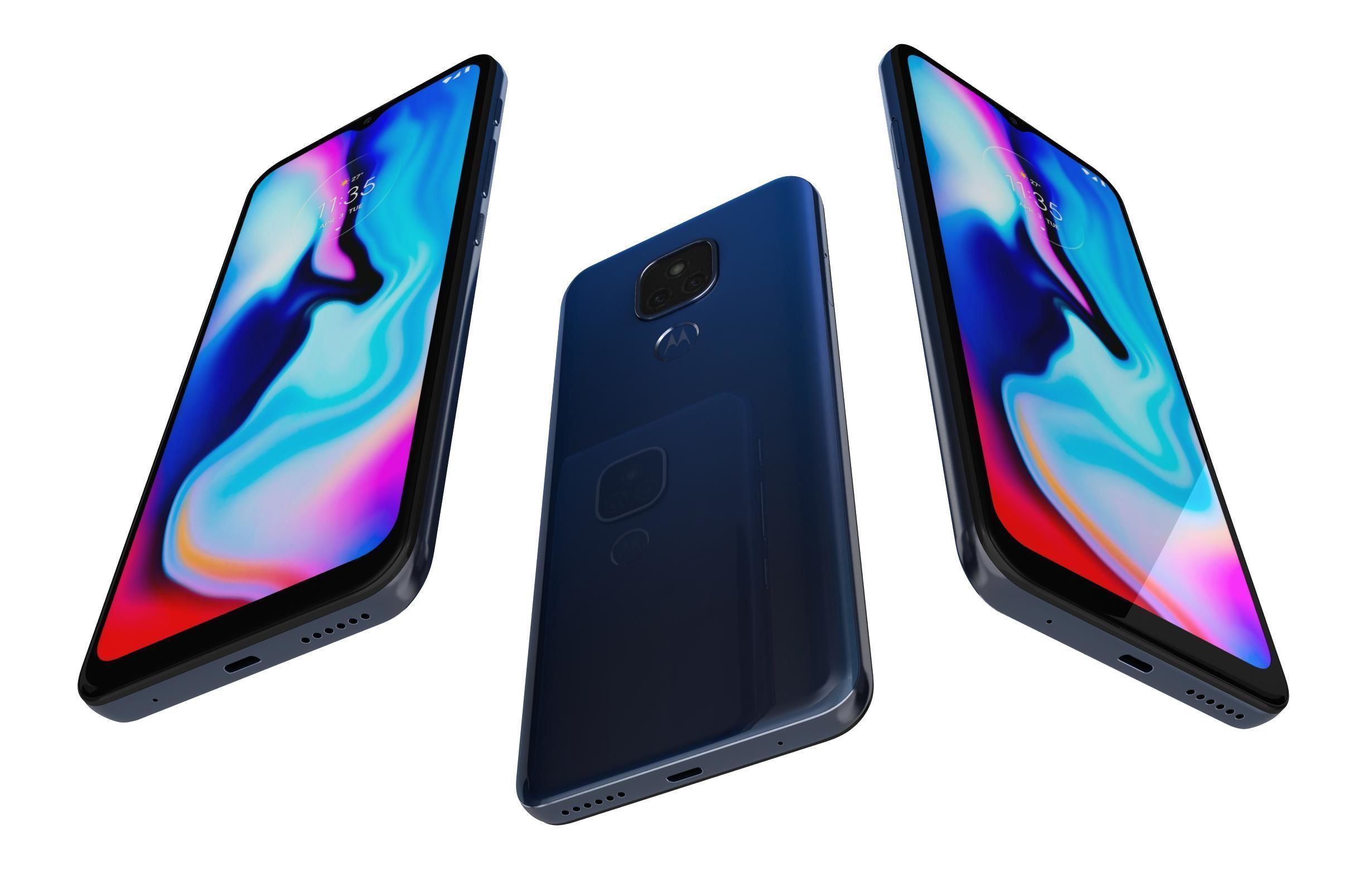 Motorola Moto E7 Plus Navy Blue 3D model_1