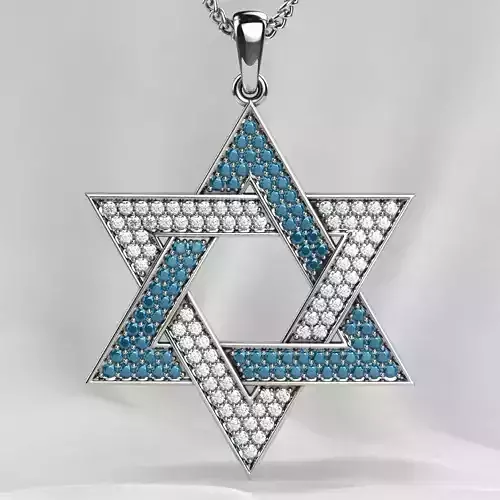 Star of David Gold Pendant
