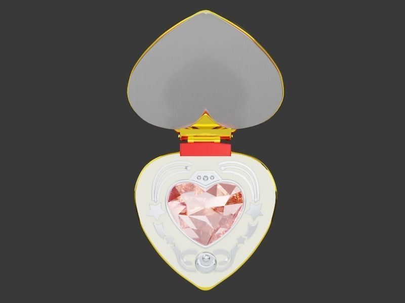 Animated High Poly Cosmic Heart Compact 3D model_2