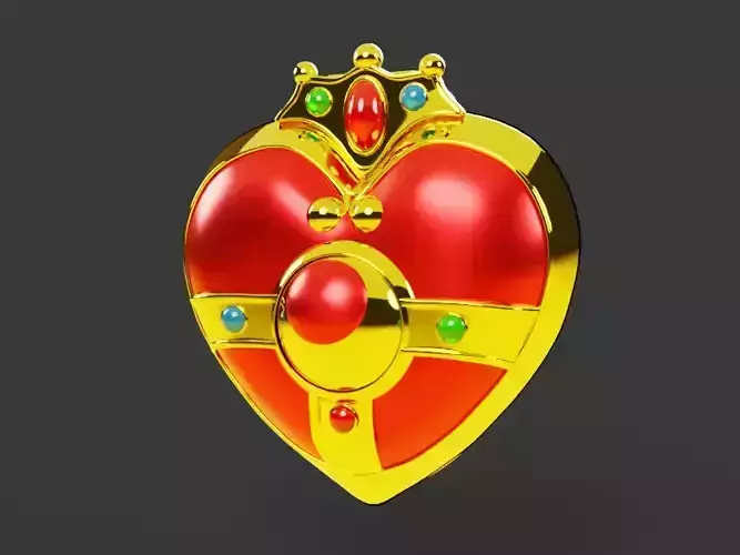 Animated High Poly Cosmic Heart Compact