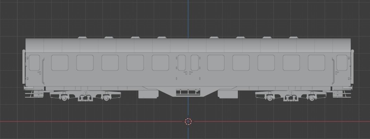 H0 1-87 scale Umbauwagen B4yg 2nd class 3D print model_1