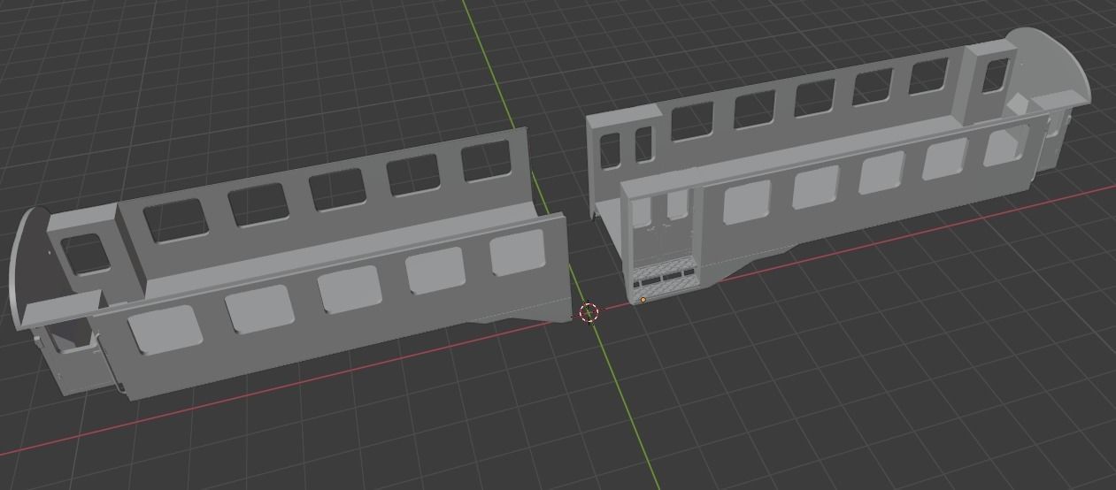 H0 1-87 scale Umbauwagen B4yg 2nd class 3D print model_14