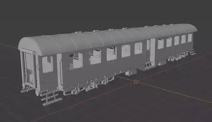 H0 1-87 scale Umbauwagen B4yg 2nd class 3D print model