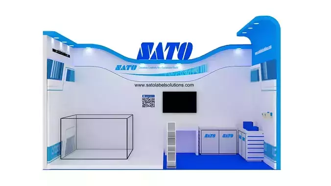 Booth Exhibition Design size 6x3 m