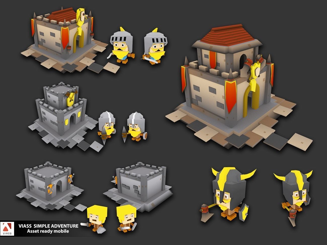 VIASS SIMPLE ADVENTURE PACK Low-poly 3D model_14