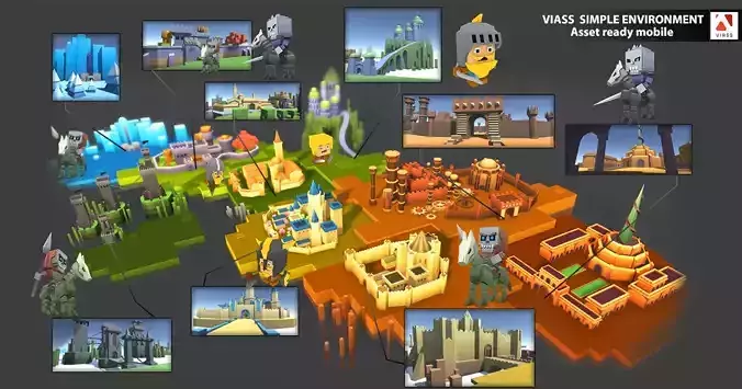 VIASS SIMPLE ADVENTURE PACK Low-poly 3D model