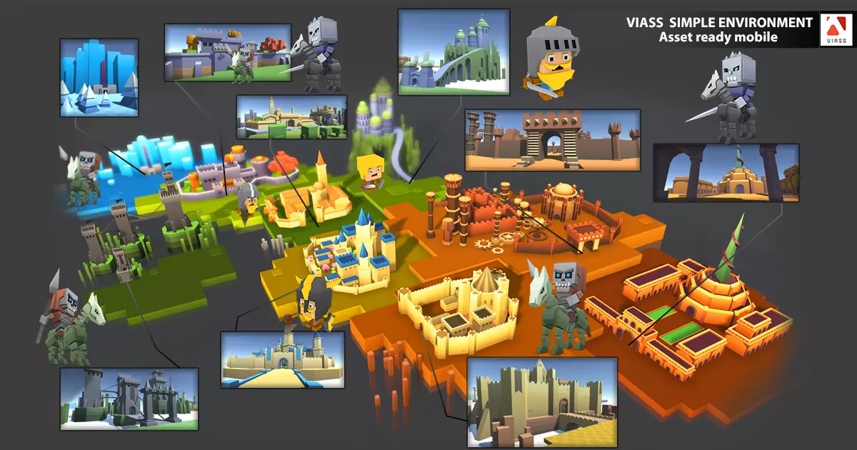 VIASS SIMPLE ADVENTURE PACK Low-poly 3D model_0