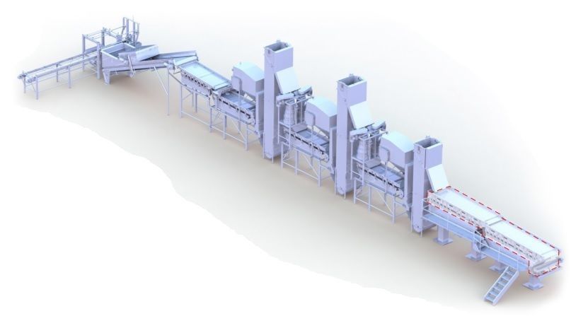 Raisin Sizing Machine 3D model_8