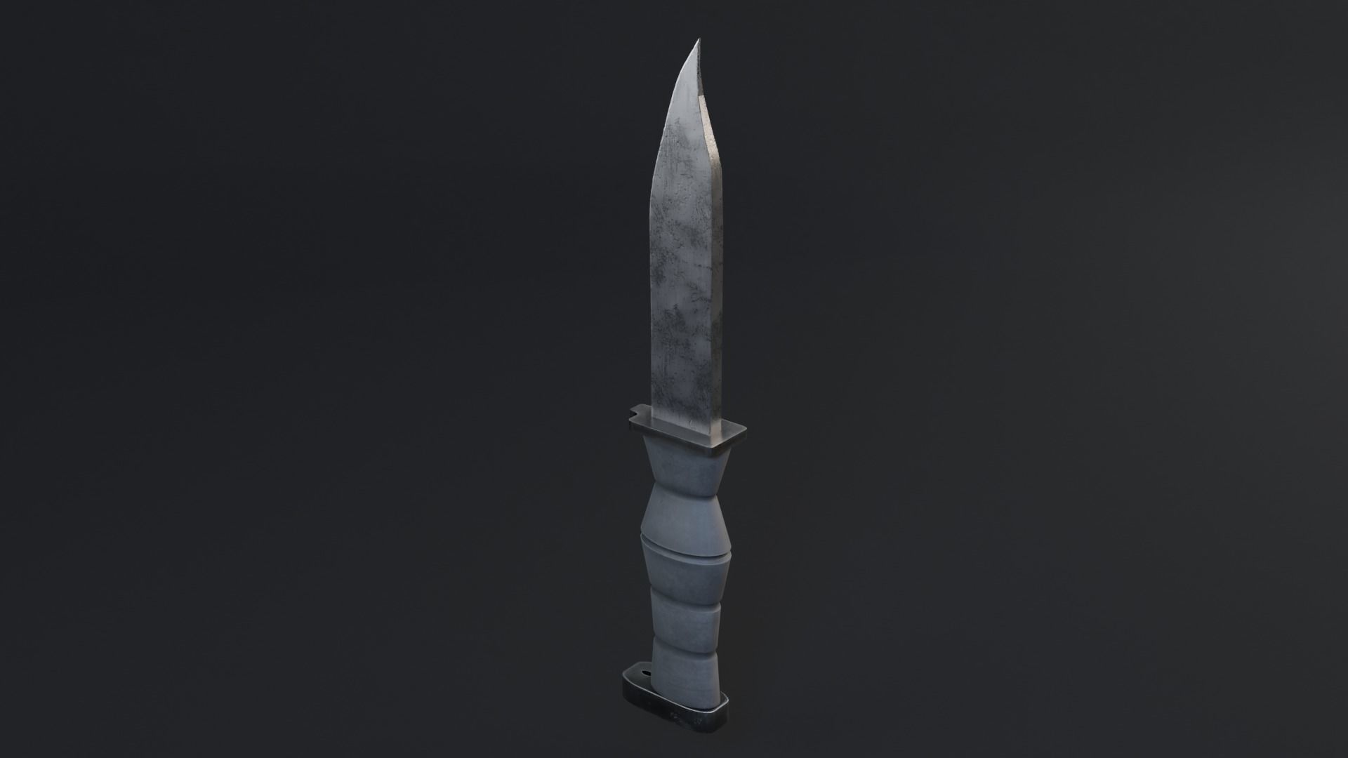 Knife Game Ready Low - Poly 3D Model  Low-poly 3D model_2
