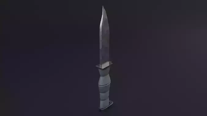 Knife Game Ready Low - Poly 3D Model  Low-poly 3D model