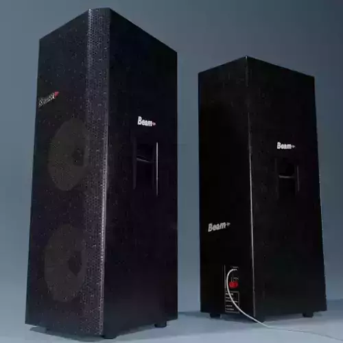 Vintage hi-fi Domestic-Professional Loudspeaker Beam P-2100 3D model