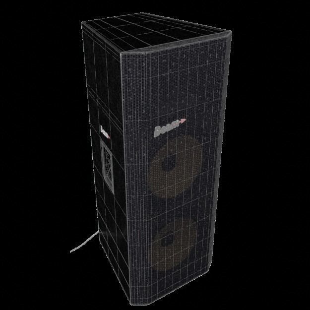 Vintage hi-fi Domestic-Professional Loudspeaker Beam P-2100 3D model_4