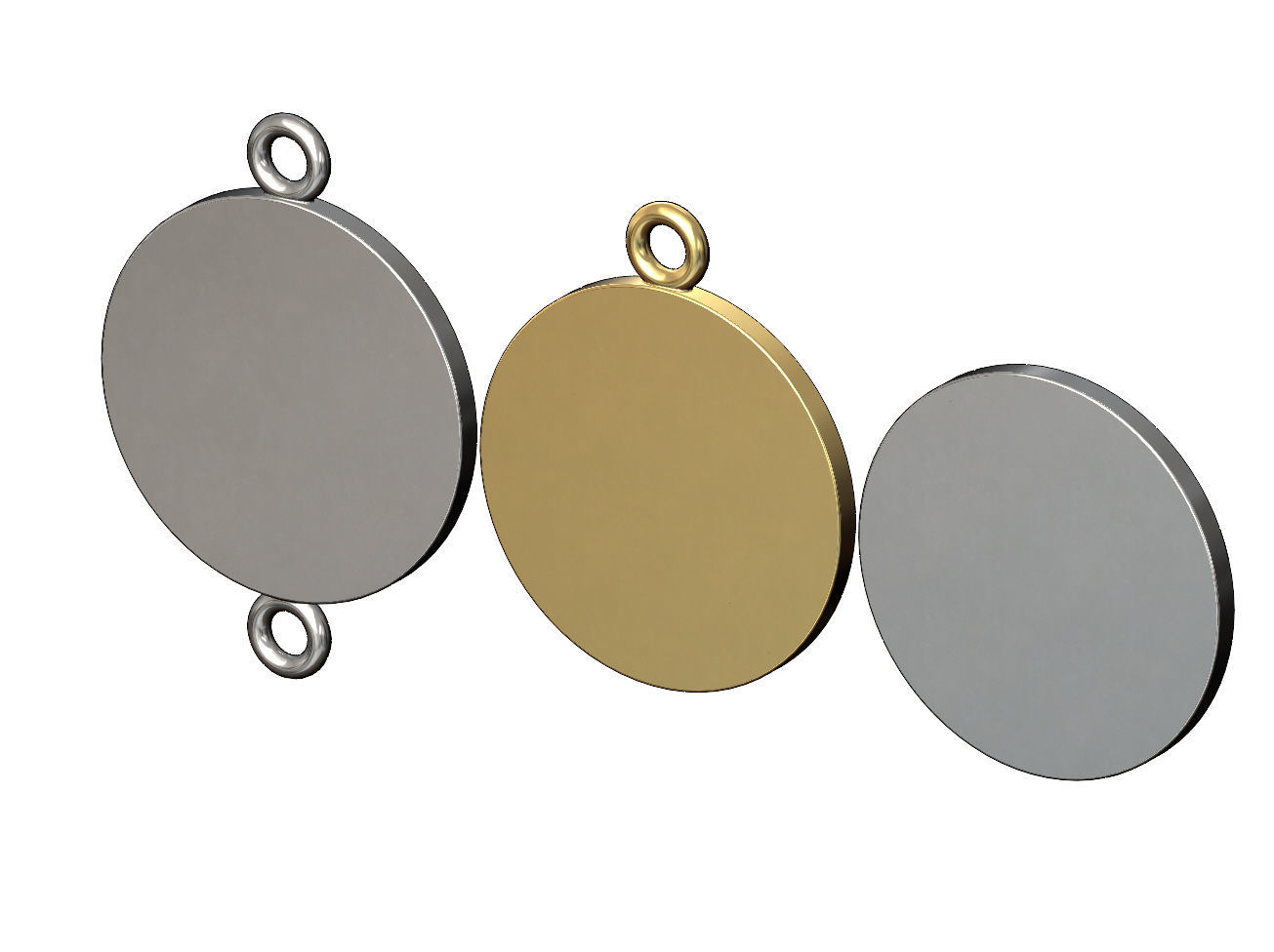 Viking compass pendant and bracelet charm 3D print model_6