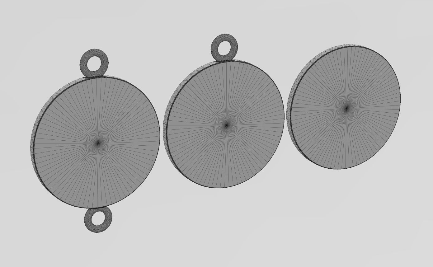 Viking compass pendant and bracelet charm 3D print model_13