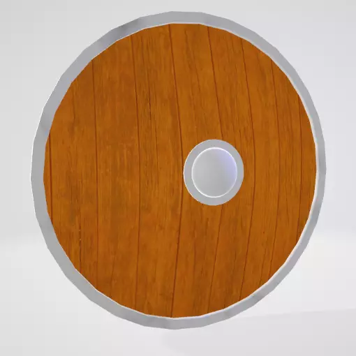 Sheild wooden shield Free low-poly 3D model