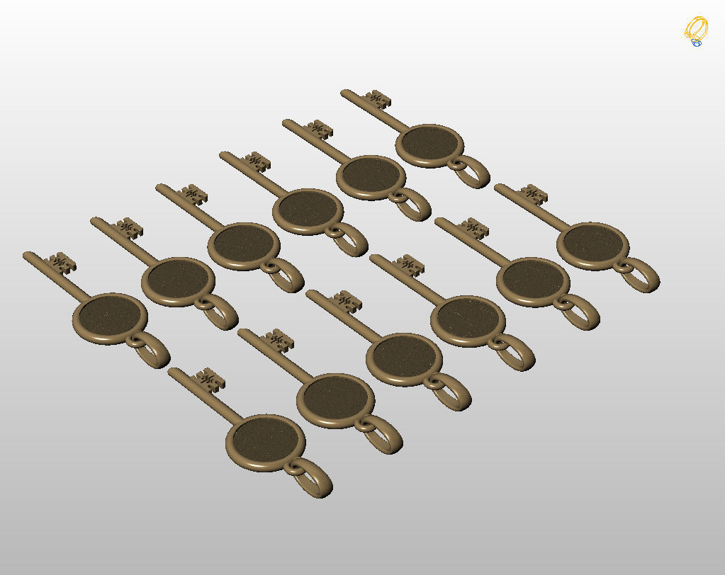 Collection of Zodiac sign pendants 3D print model_16