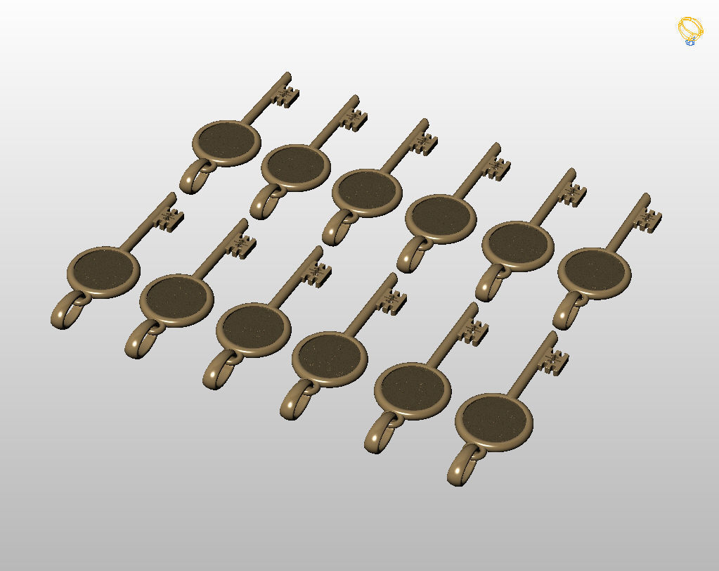 Collection of Zodiac sign pendants 3D print model_14