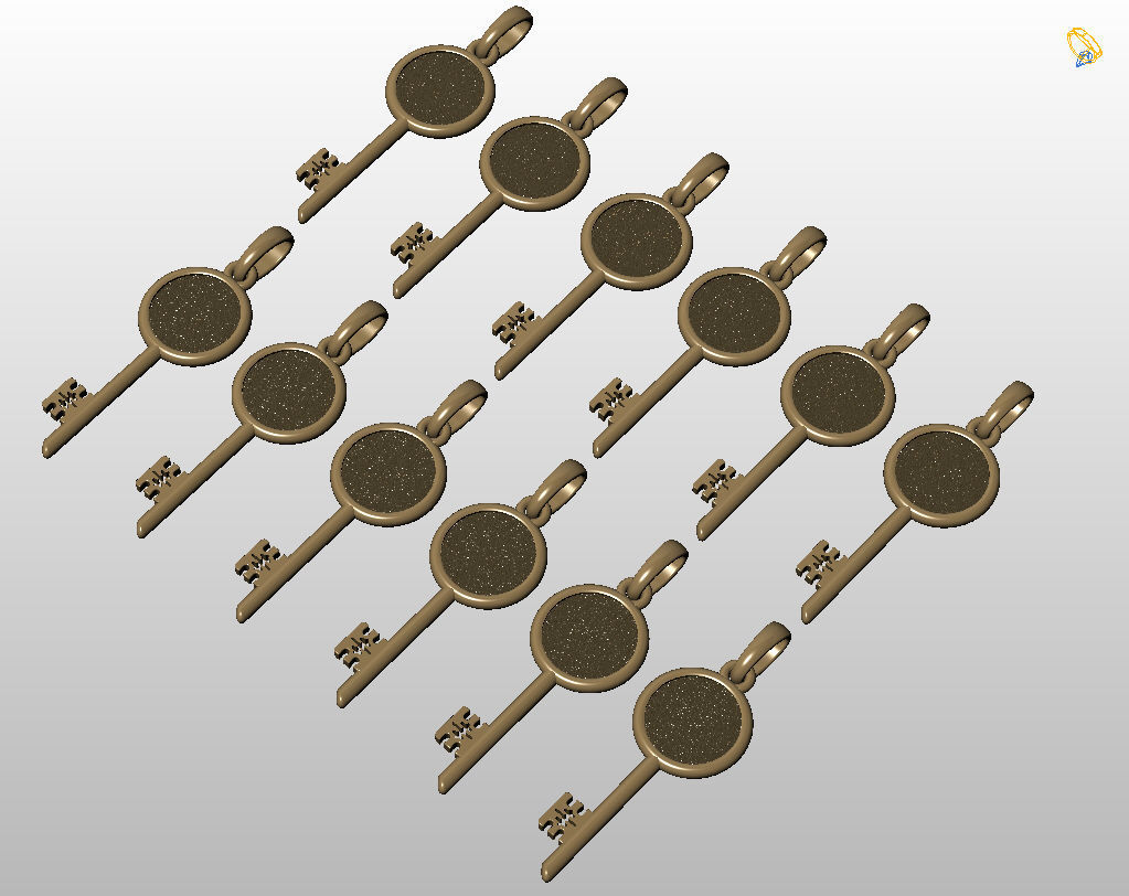 Collection of Zodiac sign pendants 3D print model_19