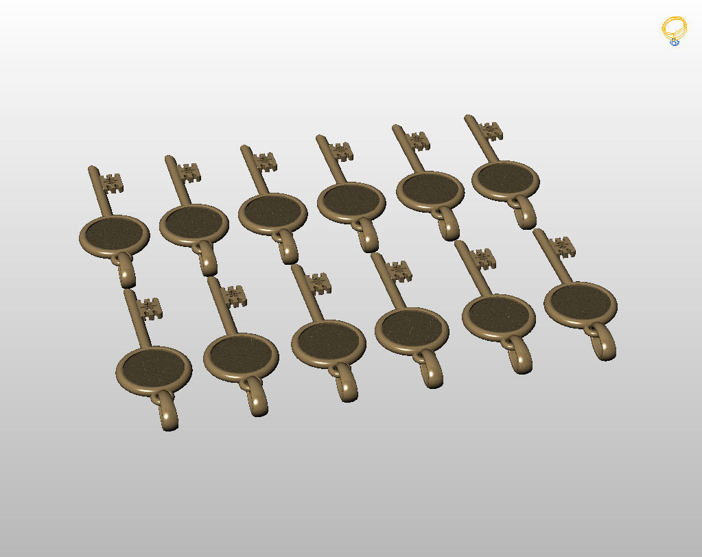 Collection of Zodiac sign pendants 3D print model_15