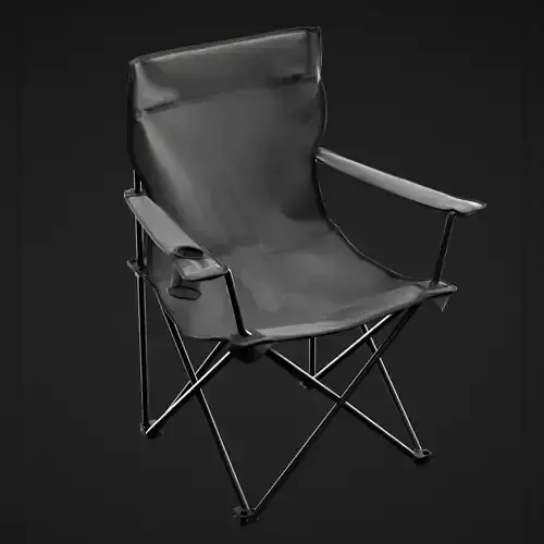 Camping Chair Low-poly 3D model
