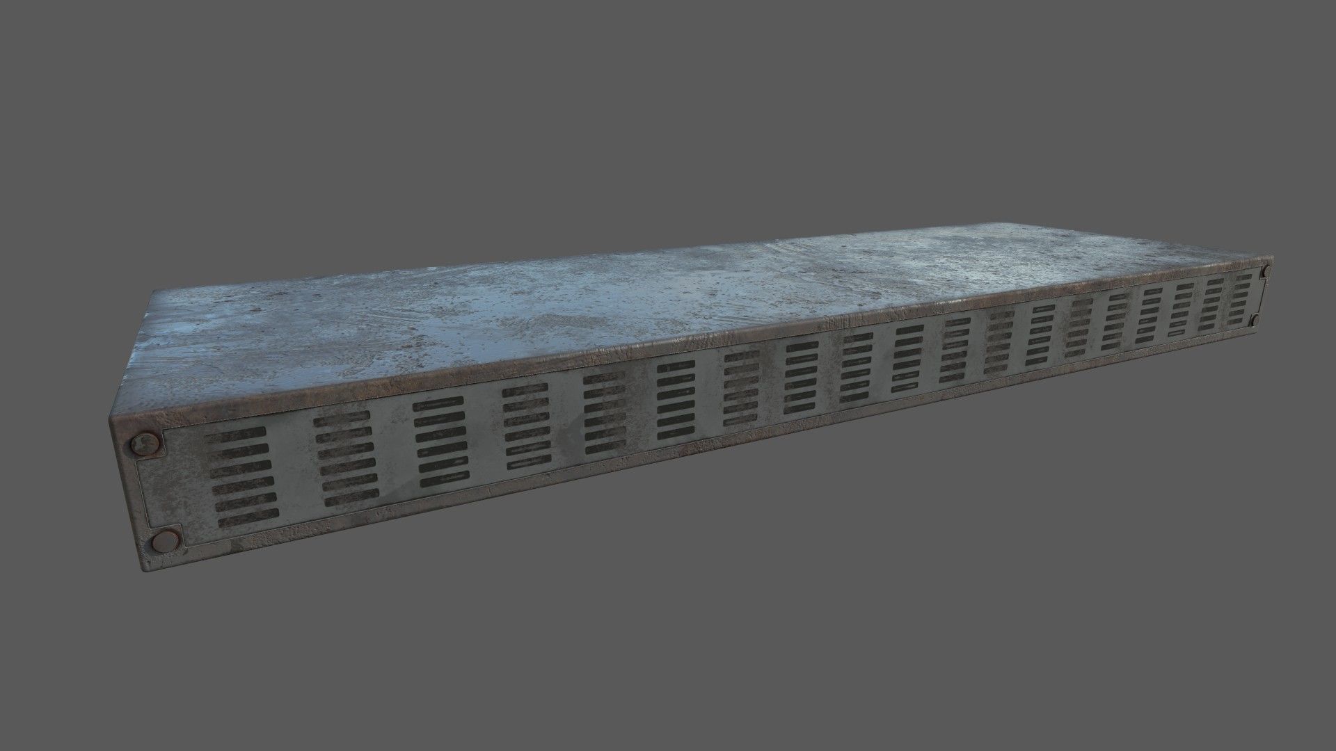 Server Rack - Low-poly Cooling Plug - Vent Console Low-poly 3D model_1